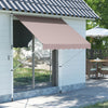 Outsunny 6.6'x5' Manual Retractable Patio Awning Window Door Sun Shade Deck Canopy Shelter Water Res|Store Banne Manuel Retractable 2l X 1,5l X 1,7-2,8h M Inclinaison Reglable Installation Rapide Metal