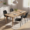 HOMCOM Dining Chairs Set of 4, Kitchen Chair with Metal Legs, Black