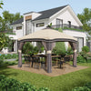 Outsunny 10' X 10' Pop Up Canopy Foldable Party Tent With Nettings, Beige|Outsunny 10' X 10' Tente De Fete Pliable Avec Filets, Beige
