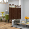 Homcom Folding Room Divider 5.6 Ft Privacy Screen Panel|Homcom Separateur De Piece Pliable A 4 Panneaux De 5,6 Pi