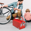 Durhand Metal Tool Box Portable Steel Tool Chest Cabinet With Handle, Red|Durhand Boite A Outils, Coffre A Outils En Acier Avec Poignee, Rouge