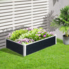 Outsunny 47" X 35" X 12" Raised Garden Bed, Plastic Planter Box, Above Ground Garden Box For Flowers|Outsunny - Jardiniere Surelevee De 47.2" L X 35.4" L X 11.8" H, Bac A Plantes, Jardiniere Hors Sol P