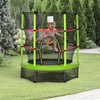 Outsunny Φ55" Kids Trampoline With Enclosure Net Steel Frame Indoor Round Bouncer Rebounder Age 3 To|Outsunny Trampoline Pour Enfants Φ55" Avec Filet, Cadre En Acier, Rebondeur Rond D'interieur, Age 3