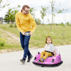 Qaba 12v Bumper Car For Toddlers, Electric Powered Ride-On Car With 360 Degree Spin, Remote Control,|Qaba Voiture Electrique Avec Rotation A 360 Degres 12v, Telecommande, Lumieres Led, Klaxon, Pour Les
