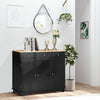 HOMCOM Coffee Bar Cabine, Kitchen Cabinet with Drawers, Black