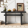 Emma 59.25" Farmhouse Style Sofa Table for Entryway - Black | Console de style maison de campagne Emma 150 cm pour entrée - noire