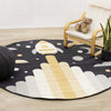 Forte Kids Spaceship Round Area Rug - 5'3" x 5'3"|Carpette ronde Forte à motif de vaisseau spatial pour enfants - 5 pi 3 po x 5 pi 3 po