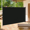 Outsunny 118" X 79" Retractable Side Awning Patio Outdoor Folding Privacy Screen With Resistance To |Outsunny Ecran De Confidentialite Pliant Pour Auvent Lateral 118" X 79"noir