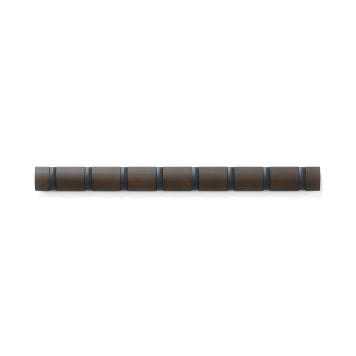 Umbra Flip Wall-Mounted Hooks - Black and Walnut