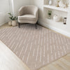 Covington Beige Cream Diagonal Rain Streaks Design Rug, 5'3" x 7'7" Indoor Area Rug | Tapis Covington a design pluie, 5'3" x 7'7"