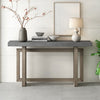 Ethan 59.1'' Triple Rectangle Design Painted Entryway Table with Pine Wood Legs,Grey Sofa Table  | Table d'entree peinte Ethan 59,1'' avec design rectangulaire triple et pieds en bois de pin, grise