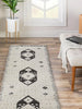 Lyra Contemporary 2'3" x 7'6" Runner Rug in Ivory Indoor Area Rug | Tapis Contemporain Lyra 2'3" x 7'6" en Ivoire