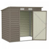 Outsunny 6 X 4ft Metal Garden Storage Shed With 2 Vents, Light Grey|Outsunny Abri De Jardin En Metal Galvanise 6 X 4 Pieds Avec 2 Events