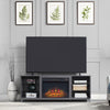Brighton Modern 2-Piece Electric Fireplace in Black and Gray | Foyer electrique moderne Brighton 2 pieces en noir et gris