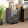 Homcom 3-drawer Mobile File Cabinet Office Filing Cabinet|Homcom Classeur Mobile 3 Tiroirs Classeur De Bureau