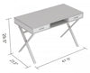 47” Computer Desk With 2 Drawers And 1 Shelf - Brown Reclaimed Wood With Black Metal | Bureau d’ordinateur de 47 po avec 2 tiroirs et 1 tablette - bois recyclé brun avec métal noir