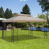 Outsunny 13.1' X 9.8' Gazebo Replacement Canopy For Garden Patio Outdoor|Outsunny Toile De Rechange Pour Tonnelle, Beige