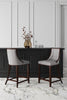 Fifth Avenue Traditional Wood Upholstered Counter Stool in Light Gray - Set of 2 | Tabouret de comptoir traditionnel en bois Fifth Avenue avec assise rembourree, gris clair - Lot de 2