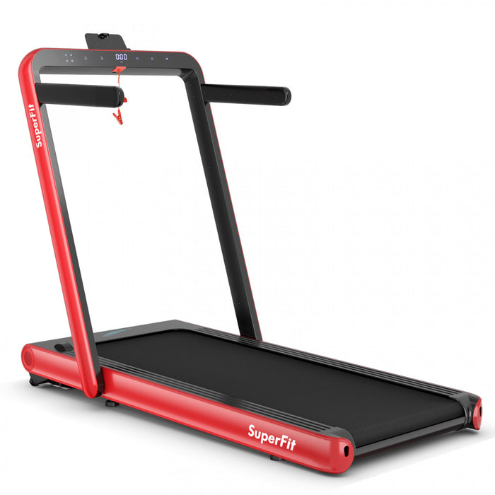 Superfit 4.75hp 2 In 1 Folding Treadmill W/remote App Control