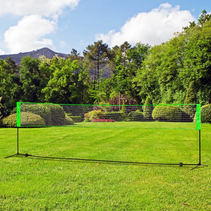 Soozier Portable Badminton Set, Pickleball Volleyball Badminton Net Set