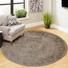 Selena Traditional 5'0" x 5'0" Area Rug in Grey Indoor Area Rug | Tapis Traditionnel Selena 5'0" x 5'0" en Gris