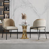Olivia Set of 2 Modern Dining Chair with Slanted Legs and Adjustable Feet,Beige | Olivia Ensemble de 2 chaises de salle a manger modernes avec pieds inclines et pieds reglables, beige