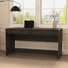 Novara Contemporary 60" Writing Desk in Jacobean Walnut (2-Drawer) | Bureau d’ecriture contemporain Novara 60" en noyer Jacobean (2 tiroirs)