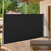 Outsunny 118" X 63" Retractable Side Awning Patio Outdoor Folding Privacy Screen With Resistance To |Outsunny Ecran De Confidentialite Pliant Pour Auvent Lateral 118 X 63, Noir