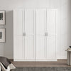 Cornelia Modern 30" Storage Cabinet in White (4-Shelf) - Set of 2 Bookcase | Armoire de rangement Cornelia Modern 30" en blanc (4 etageres) - Lot de 2
