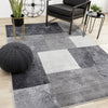 Florence Grey Faded Squares Rug, 5'3" x 7'4" Indoor Area Rug | Tapis Florence a carres delaves gris, 5'3" x 7'4"