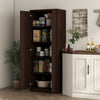 HOMCOM 63" Pantry Cabinet, Kitchen Storage Cabinet with Adjustable Shelves