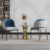 Olivia Set of 2 Modern Dining Chair with Slanted Legs and Adjustable Feet,Blue&Gray | Olivia Ensemble de 2 chaises de salle a manger modernes avec pieds inclines et pieds reglables, bleu et gris