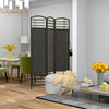 Homcom Folding Room Divider 5.6 Ft Privacy Screen Panel|Homcom Separateur De Piece Pliable A 4 Panneaux De 5,6 Pi