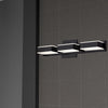 Dainolite Viola 3 Light LED Wall Vanity Light Matte Black Finish Lamp|Lumière de coiffeuse murale Viola de Dainolite avec fini noir mat et 3 ampoules à DEL