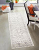 Mira Grey Rug 2'8" x 8'2" | Tapis de Couloir Traditionnel Mira 2'8" x 8'2" en Gris