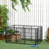 Pawhut 6 Panel 32.5" - 59" X 31" Dog Playpen, Heavy Duty Pet Playpen With Door, Adjustable Dog Exerc|Pawhut Parc Pour Chien A 6 Panneaux 32,5" - 59" X 31", Parc Pour Animaux De Compagnie Robuste Avec P