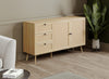 Storage Chest With 3 Drawers – Durable Brown Wood Look | Commode verticale de rangement avec 3 tiroirs - apparence de bois brun durable
