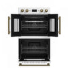 Forno Asti 30-Inch Double Electric Wall Oven in White, 7.36 cu. ft. - FBOEL1340-30WHT | Four mural electrique double Asti 30 pouces, blanc, 7,36 pi³ - FBOEL1340-30WHT