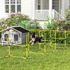 Pawhut 39"L Dog Agility Training Equipment for Large Medium Small Dog, 6 PCS Adjustable Height Hurdles for Agility Training, Obstacle Course Starter Kit, 6KG Net Wight, Yellow
