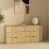 Clive Mid-Century Modern 72" Dresser in Natural Oak (6-Drawer) | Commode Clive style milieu du siecle 72" en chene naturel (6 tiroirs)