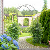 Outsunny 7.9ft Garden Arch Trellis, Metal Arch For Climbing Plants