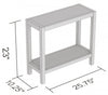 26” Console Table With One Shelf - Dark Taupe | Console de 26 po avec 1 tablette - taupe foncé