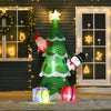 Homcom 7ft Tree Inflatable Christmas Decoration|Homcom Arbre Gonflable De Noel Vert