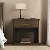 Clifford Traditional Nightstand in Walnut (1-Drawer) | Table de nuit traditionnelle Clifford en noyer (1 tiroir)