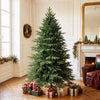 HOMCOM 6ft Artificial Christmas Tree with Foldable Metal Base, Green