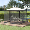 Outsunny 10' X 13' Gazebo Replacement Mosquito Netting Screen Walls|Outsunny Murs D'ecran De Moustiquaire De Remplacement De Gazebo 10' X 13'