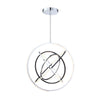 Trilogy Collection 32" Integrated LED Pendant - Polished Nickel|Luminaire suspendu de la collection Trilogy avec lumière à DEL intégrée de 32 po - nickel poli