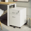 Vinsetto Locking Rolling File Cabinet With 2 Drawers|Vinsetto Classeur Roulant Verrouillable Avec 2 Tiroirs