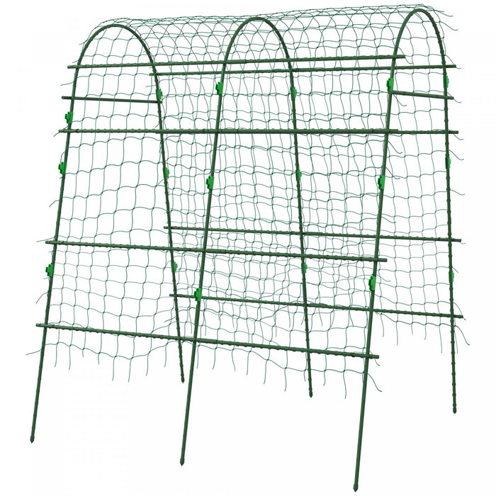 Outsunny Garden Trellis For Climbing Plants Outdoor, 6.8ft Tall