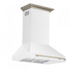 Forno Aria 36 Inch Wall-Mounted White Range Hood-FRHWM5095-36WHT | Hotte de cuisiniere murale Aria de 36 po, blanc-FRHWM5095-36WHT